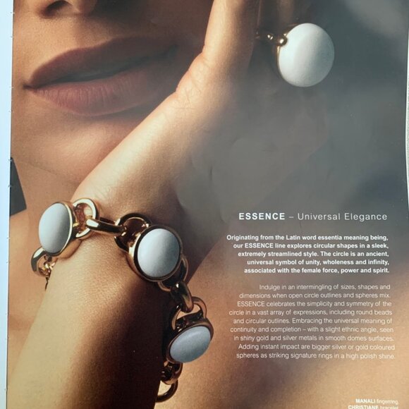 Dyrberg/Kern Christiane genuine Carnelian chain link bracelet - Picture 8 of 8